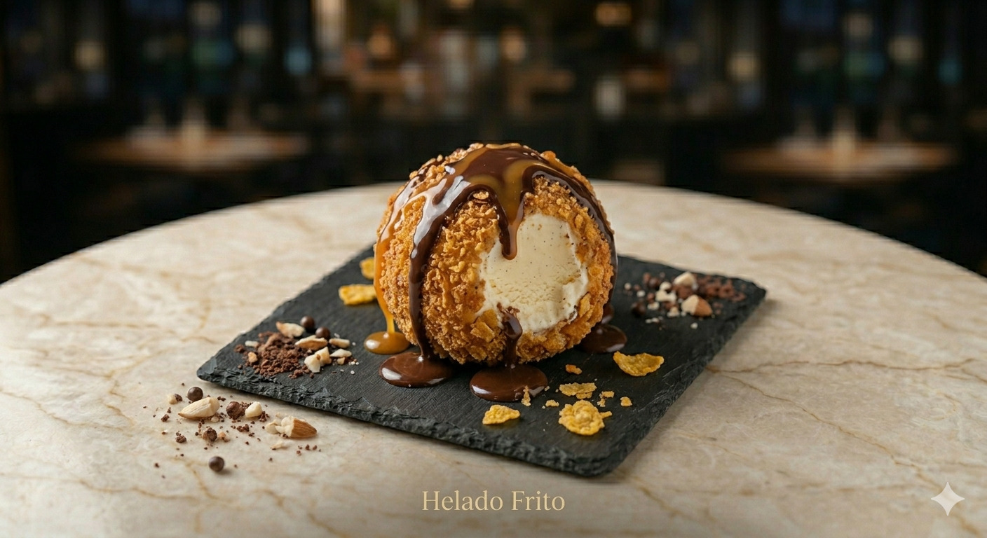 Helado frito